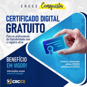 Emiss O De Certificado Digital Grautito Para Profissionais Do Crcce